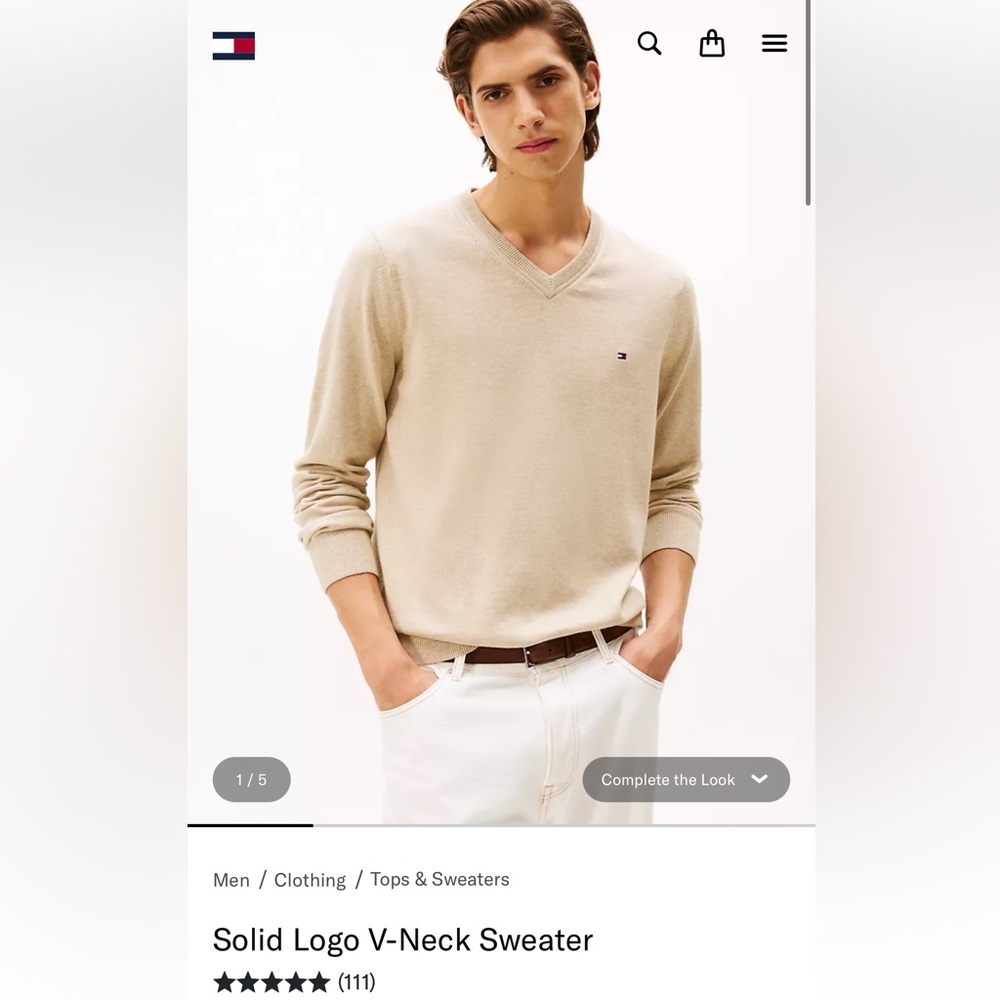 Tommy Hilfiger Men's V-Neck Sweater